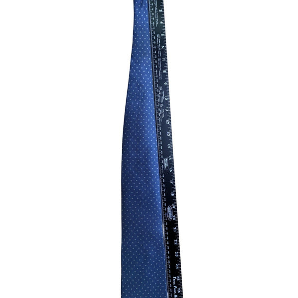 Nautica Mens Blue Silk Polka Dot Tie Made In Mexico Imported Necktie