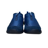 Lands End Women’s Navy Blue Suede & Quilted Nylon Slip-On Shoes Size 8.5D