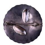 Sterling Vintage Silver Brooch Pin Pinecone Round Design Stamped 925 Signed NE