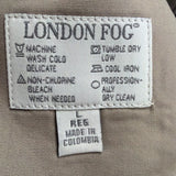 London Fog Mens Taupe Coat Trench With Collar Button-Front Size L 