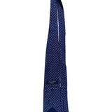 Brooks Brothers Mens Blue Silk Tie Horn And Bridle Pattern Elegant Design