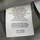 Jones New York Women's Gray Double Breasted Trench Coat Sz M