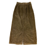 L.L.Bean Womens Brown Cotton & Tencel Corduroy A-Line Maxi Skirt Size 6 R