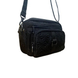 Lug Women’s Black Quilted Polyester Carousel Adjustable Strap Crossbody Bag