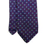 Robert Talbott Mens Purple Silk Necktie Paisley Print 57