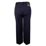 Banana Republic Womens Navy High-Rise Wide-Leg Cropped Pants Size 6L