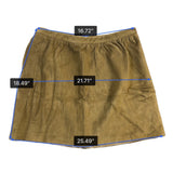Gap Womens Green Genuine Leather & Mid-Rise Fully Lined Suede Mini Skirt Size 10