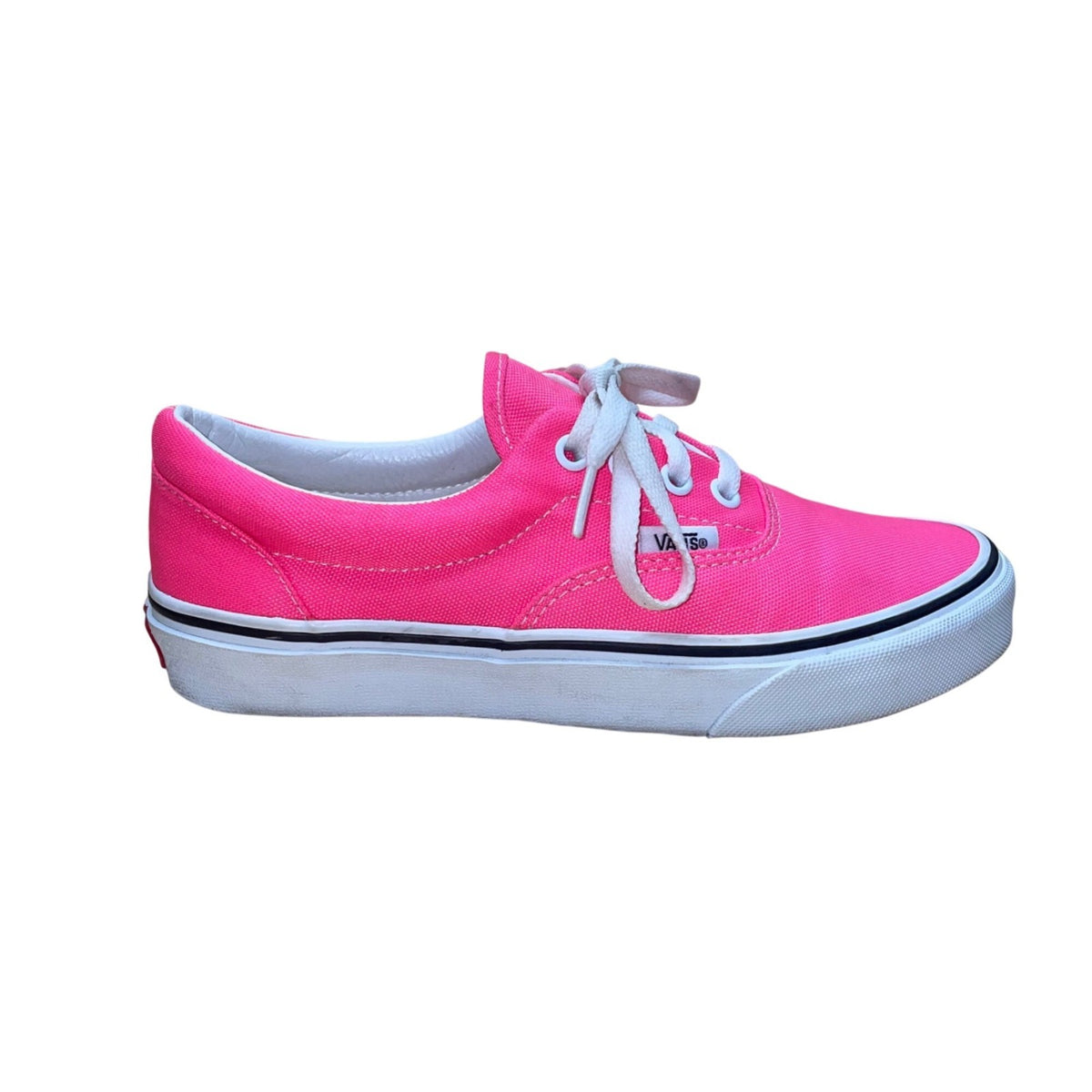 Vans Unisex Kids Pink Canvas Lace-Up  Low Top Sneakers Size W6.5/M5