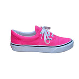 Vans Unisex Kids Pink Canvas Lace-Up  Low Top Sneakers Size W6.5/M5