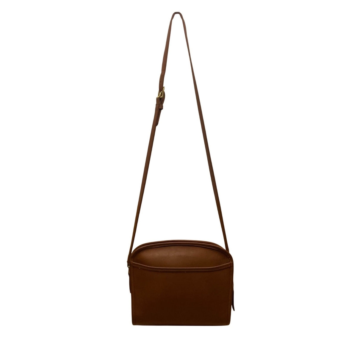 Vintage Coach Women’s Brown Leather Adjustable Strap Metropolis Crossbody Bag