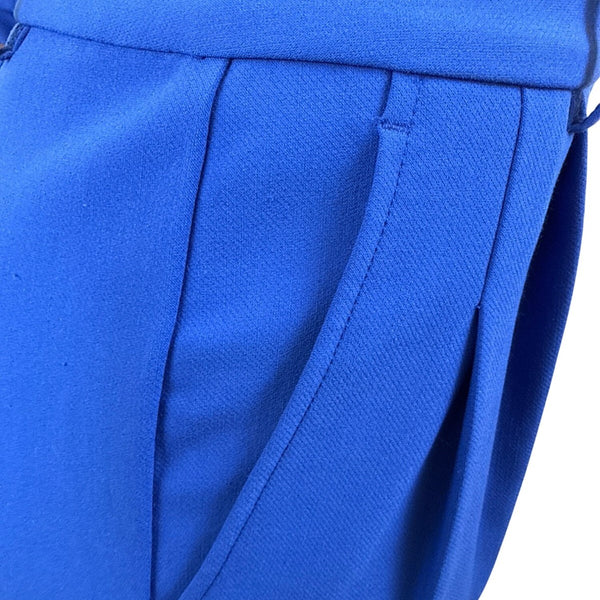 J. McLaughlin Women’s Royal Blue Blazer & Wide-Leg Pants Set Office Attire Sz 6