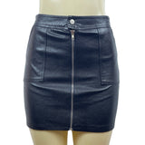 Women’s Black Faux Leather Tube Skirt Sz S