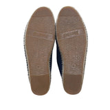 Soludos Women’s Blue Jute White Embroidery Slip-On Espadrilles Shoes Size 8