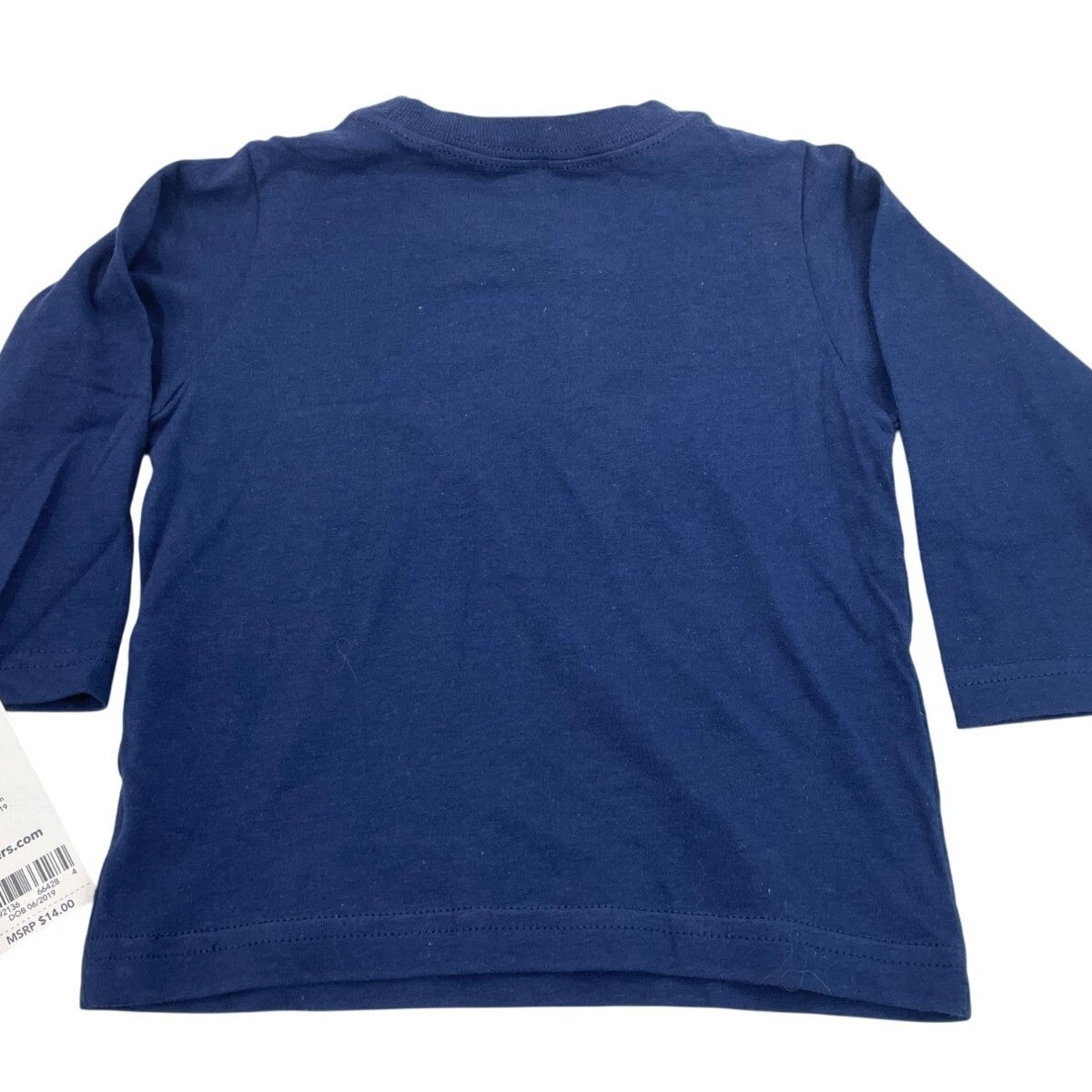 Carters Be Awesome To Everyone Graphic Baby Shirt Navy Long Sleeve Size 6M - New
