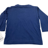 Carters Be Awesome To Everyone Graphic Baby Shirt Navy Long Sleeve Size 6M - New
