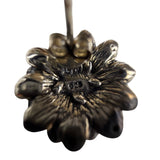 Sterling Silver Floral Design Beaded Stud Earrings 925 Handcrafted Unique Women’