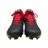 Under Armour Mens Black & Red TPU Yard Mid Top Baseball Cleats Size 11