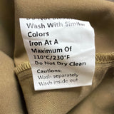 Commense Womens Khaki Wide-Leg Pleated High-Waist Trousers Size M
