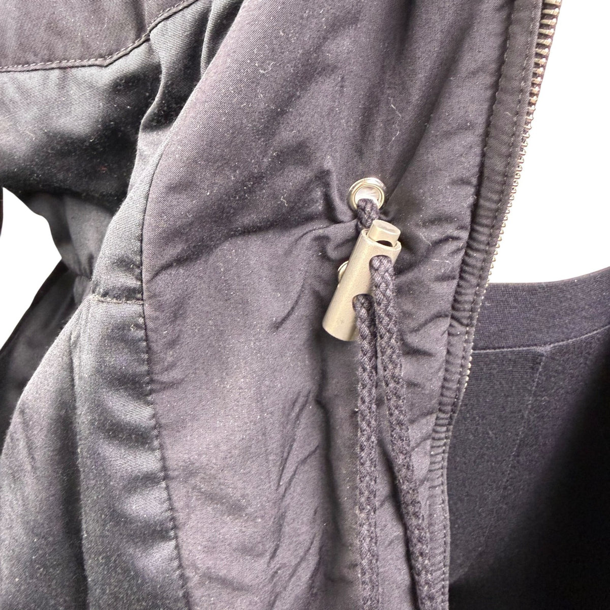 Bogner Womens Black Nylon Embroidered Hooded Jacket Stylish Winter Coat Size 12