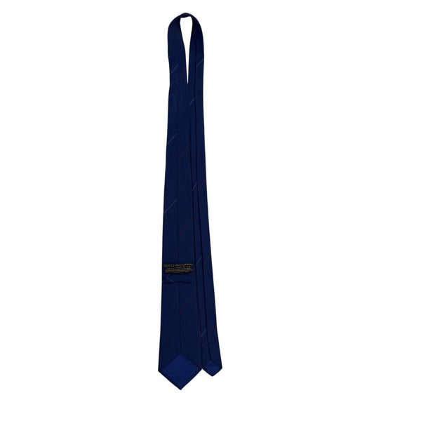 Navy Silk Anchor Nautical Tie Accessory Collection Designer Made In Italy