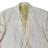Circle S Mens Cream Western Blazer Jacket Classic Vintage Style Sz 48R