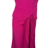 Bella Barnett Women’s Fuchsia Sleeveless Asymmetrical Midi Dress Size M - New
