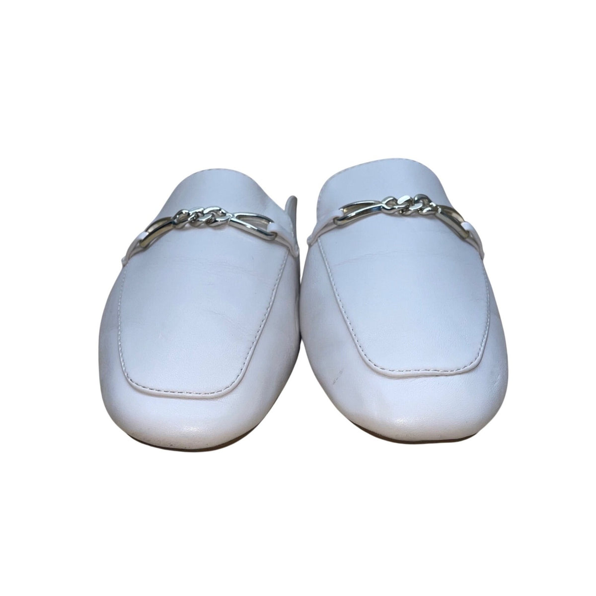 Naturalizer Women’s White Man-Made Slip-On Loafers Kayden Mule Size 7.5W