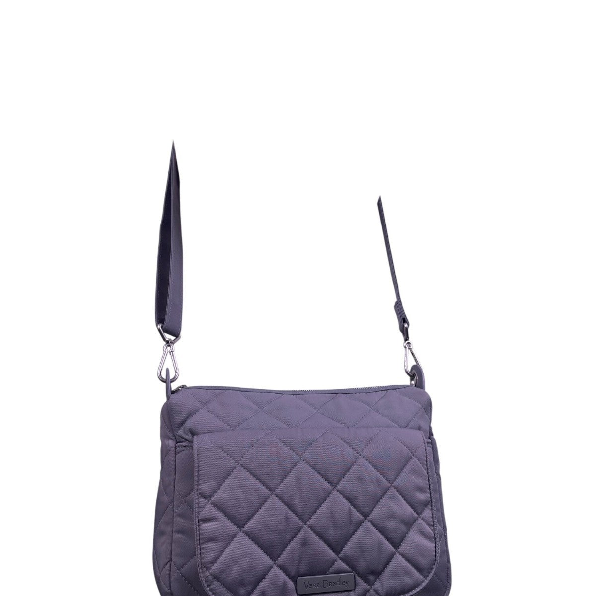 Vera Bradley Women’s Gray Quilted Durable Nylon Adjustable Strap Crossbody Bag