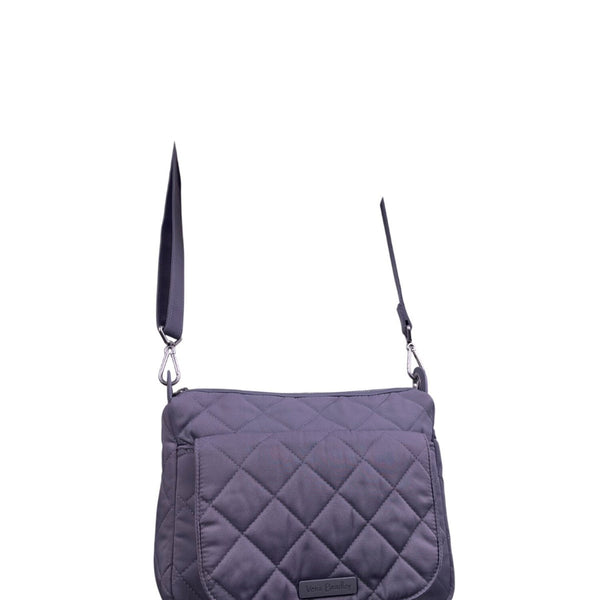 Vera Bradley Women’s Gray Quilted Durable Nylon Adjustable Strap Crossbody Bag