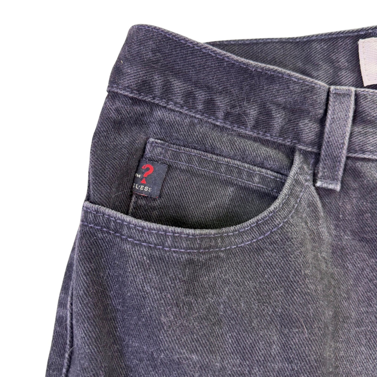 Guess Jeans Mens Black Denim Pants Classic Fit Cotton Narrow Leg Size 30