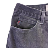 Guess Jeans Mens Black Denim Pants Classic Fit Cotton Narrow Leg Size 30