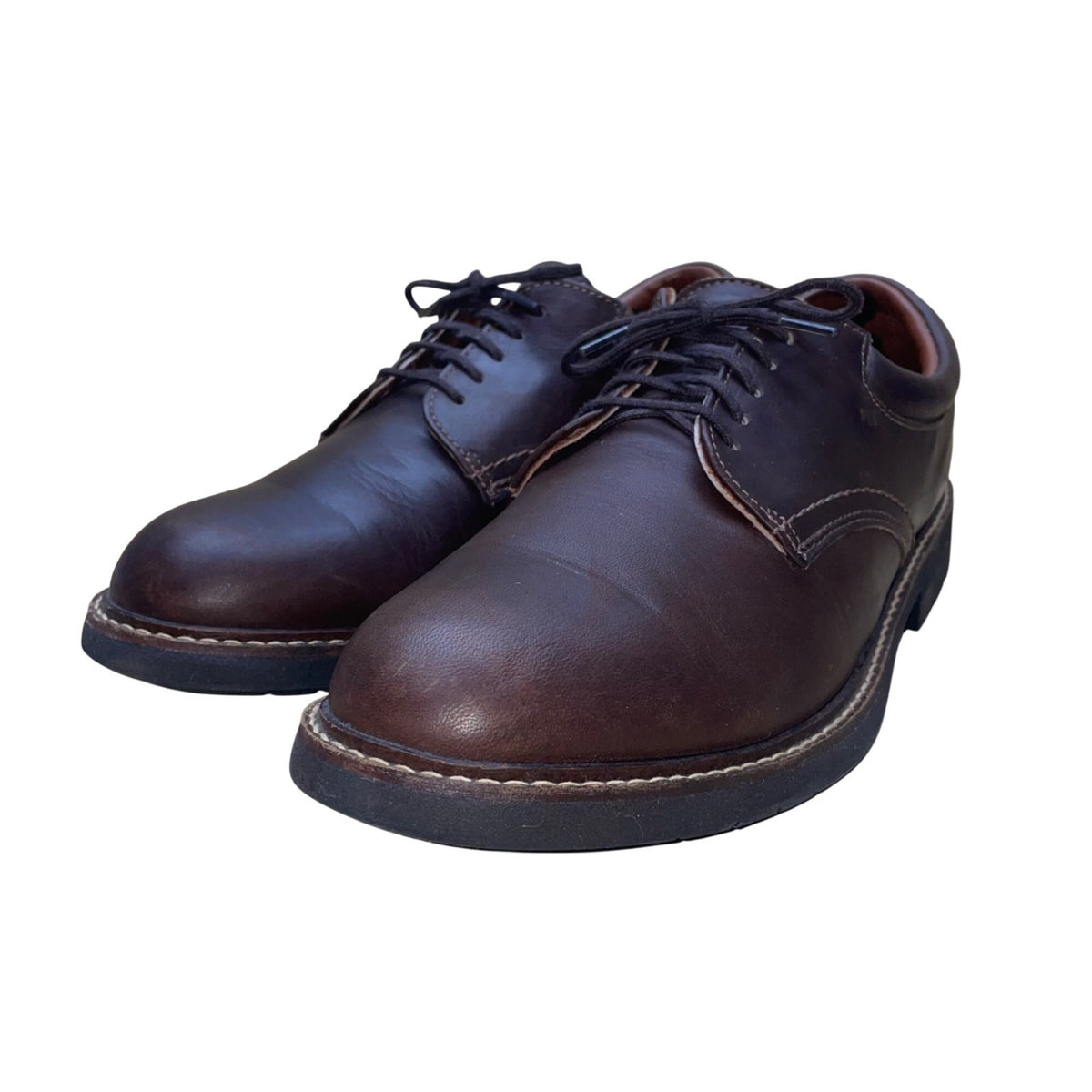 Eddie Bauer Men’s Brown Leather Derby Style Dress Shoes Size 8.5M