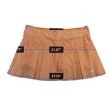 Nike Womens Orange Athletic Dri-FIT Skort Patterned Built-In Shorts Sz L