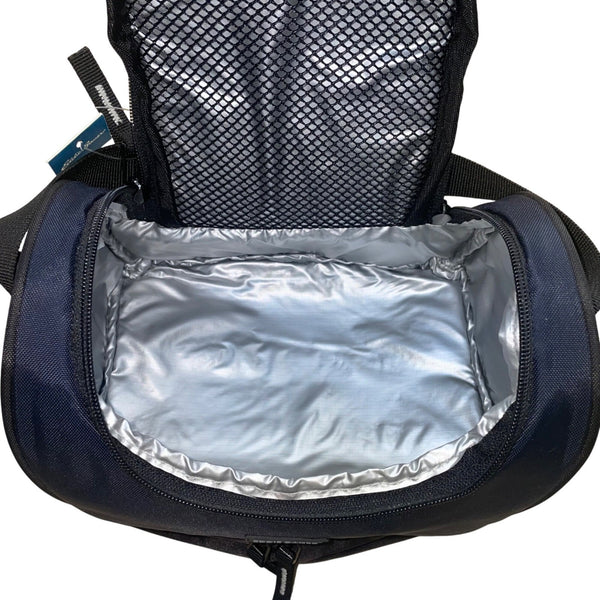 Eddie Bauer Navy & Black Lunch Bucket Bag Insulated Zipper Compartments One Size