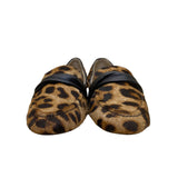 Talbots Women’s Cheetah Print Haircalf Black Strap Exotic Loafers Size 6.5M