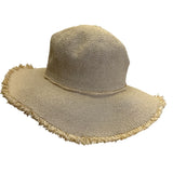 Tommy Bahamas Wide-Brimmed Beige Straw Sun Hat For Woman