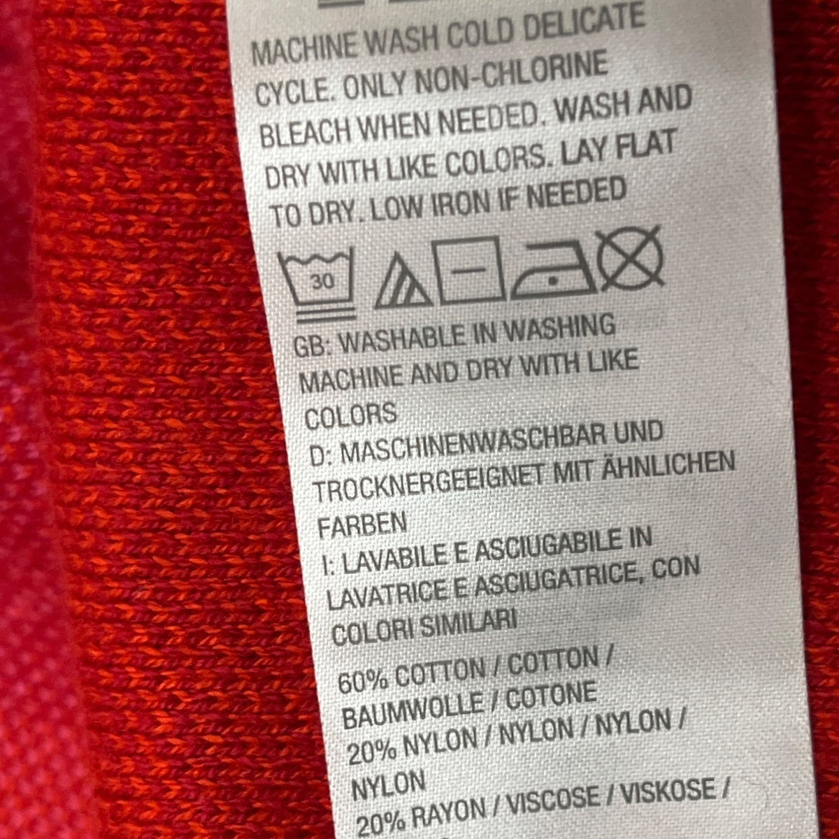 Isaac Mizrahi Live Open Front Cardigan Sweater Womens Pink & Red Knit Size S