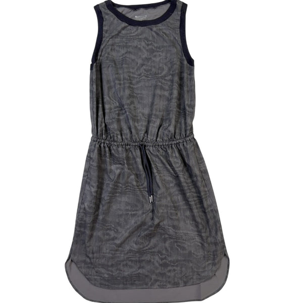 Athleta Womens Gray Sleeveless Drawstring Waist Dress XXS
