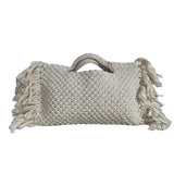 Ancestral Handmade Women's White Macrame Handbag Sz S - New