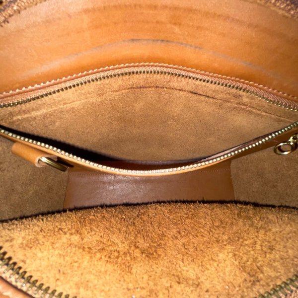 Vintage Coach Women’s Brown Leather Adjustable Strap Metropolis Crossbody Bag