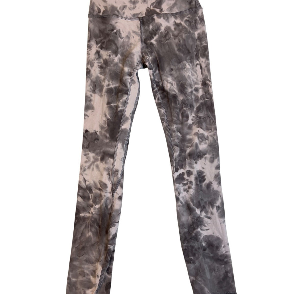 Lululemon Womens Tie-Dye Sports Bra & Leggings Set High-Waisted Stretchy Sz 2