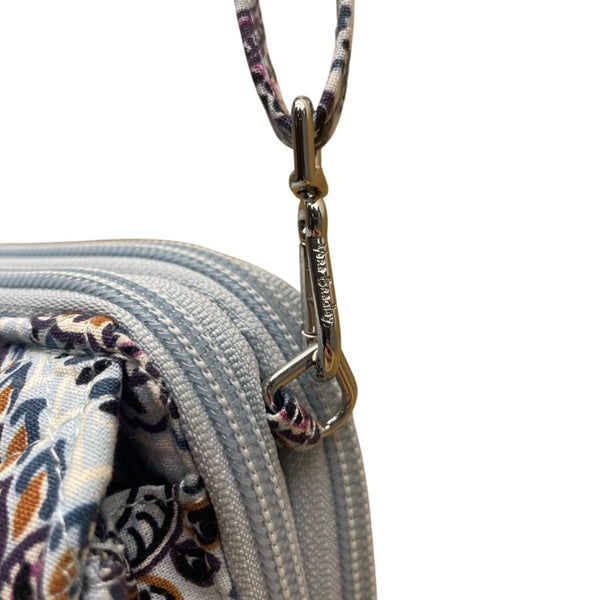 Vera Bradley Women’s Soft Sky Paisley Adjustable Strap RFID All-In-One Crossbody