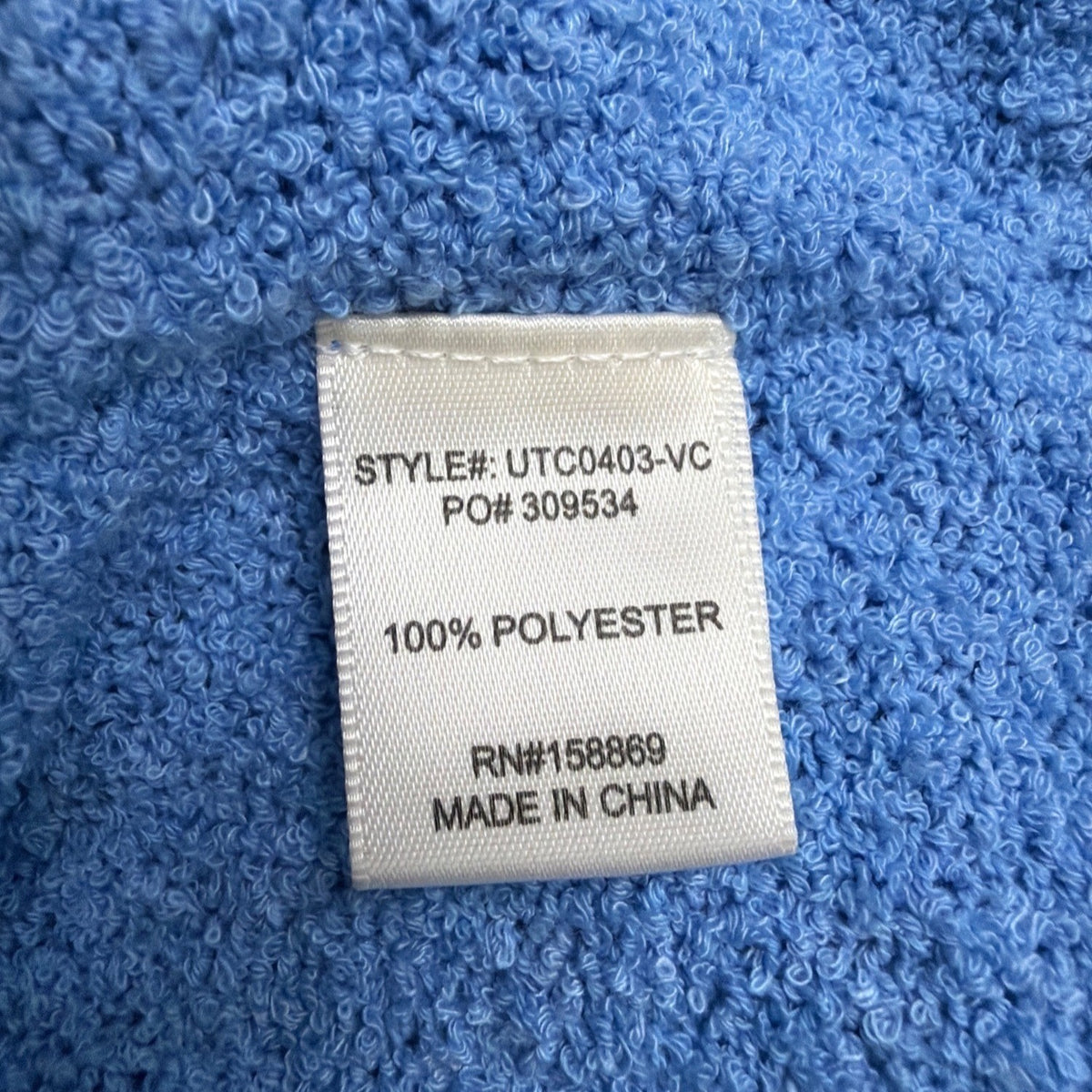 Promesa Womens Light Blue Half-Zip Pullover Sweater Size L