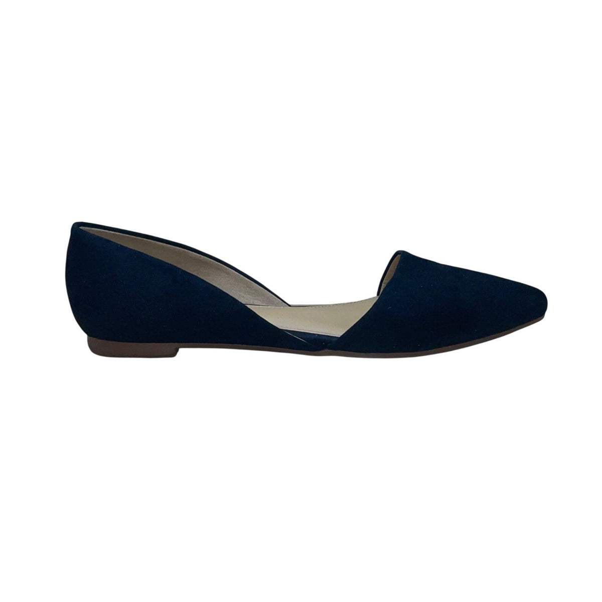 J. Crew Women’s Black Suede D’Orsay Pointed Toe Flats Size 7