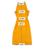 Ann Taylor Womens Yellow Sleeveless Halter Midi Dress Summer Look Size 6