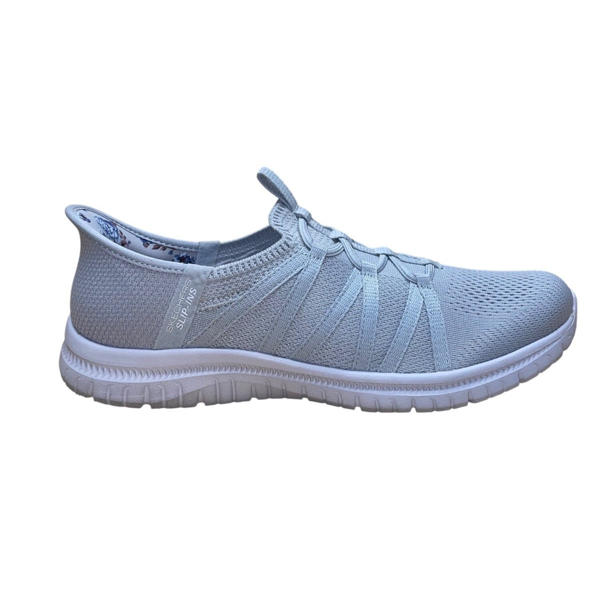 Skechers Women’s Gray Vegan Fabric Hand-Free Slip-Ins Machine Washable Shoes 9.5