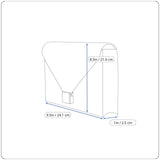 Nine West Women’s Brown Woven Faux Leather Zip Closure Foldover Clutch Bag