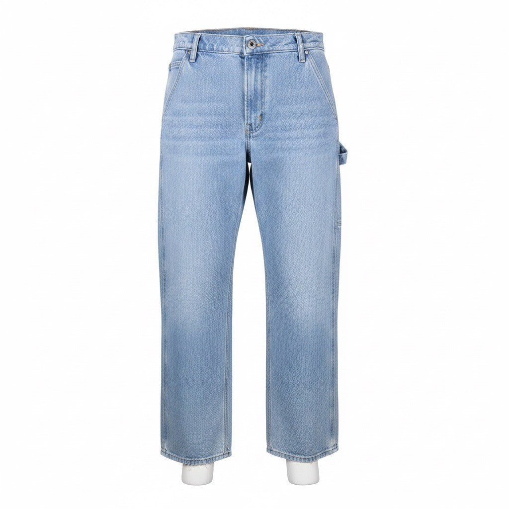 Abercrombie & Fitch Womens Light Wash Denim Carpenter Jeans Curve Love Sz 29