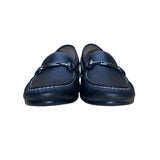 Munro American Women’s Black Leather Horse Bit Accent Loafers Size 6W