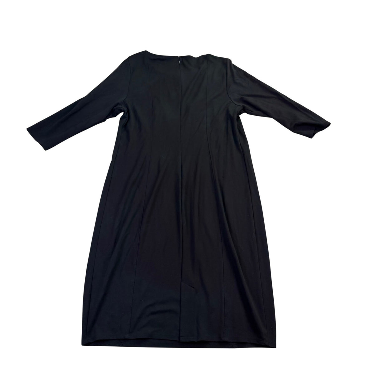Lane Bryant Womens Black Midi Dress With Knot Front Size 18